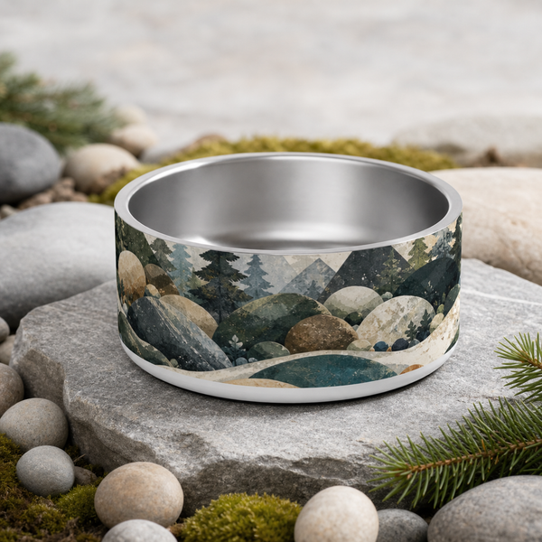 River Rock Trail Finnish Lapphund 32oz dog bowl