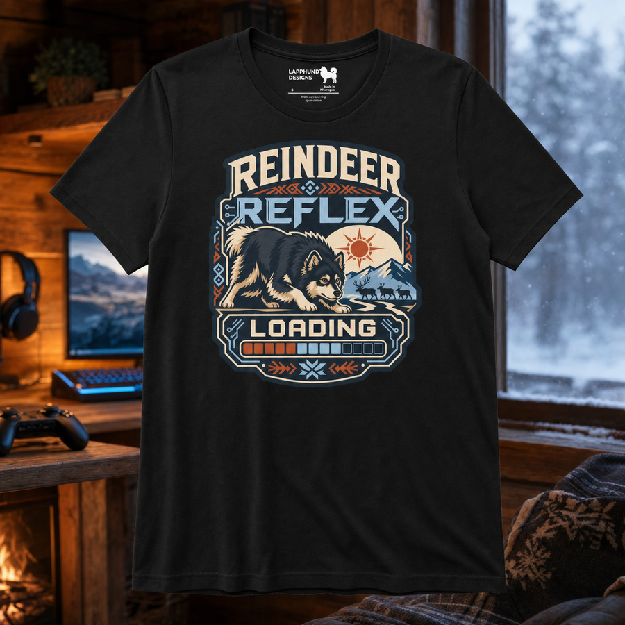 Finnish Lapphund Reindeer Reflex Loading T-Shirt Finnish Lapphund t-shirt