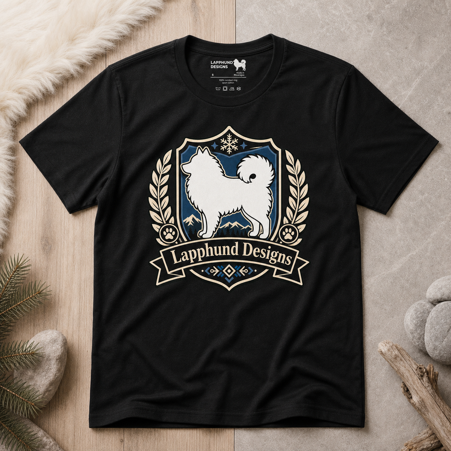 Finnish Lapphund Heraldic Crest T-Shirt Finnish Lapphund t-shirt