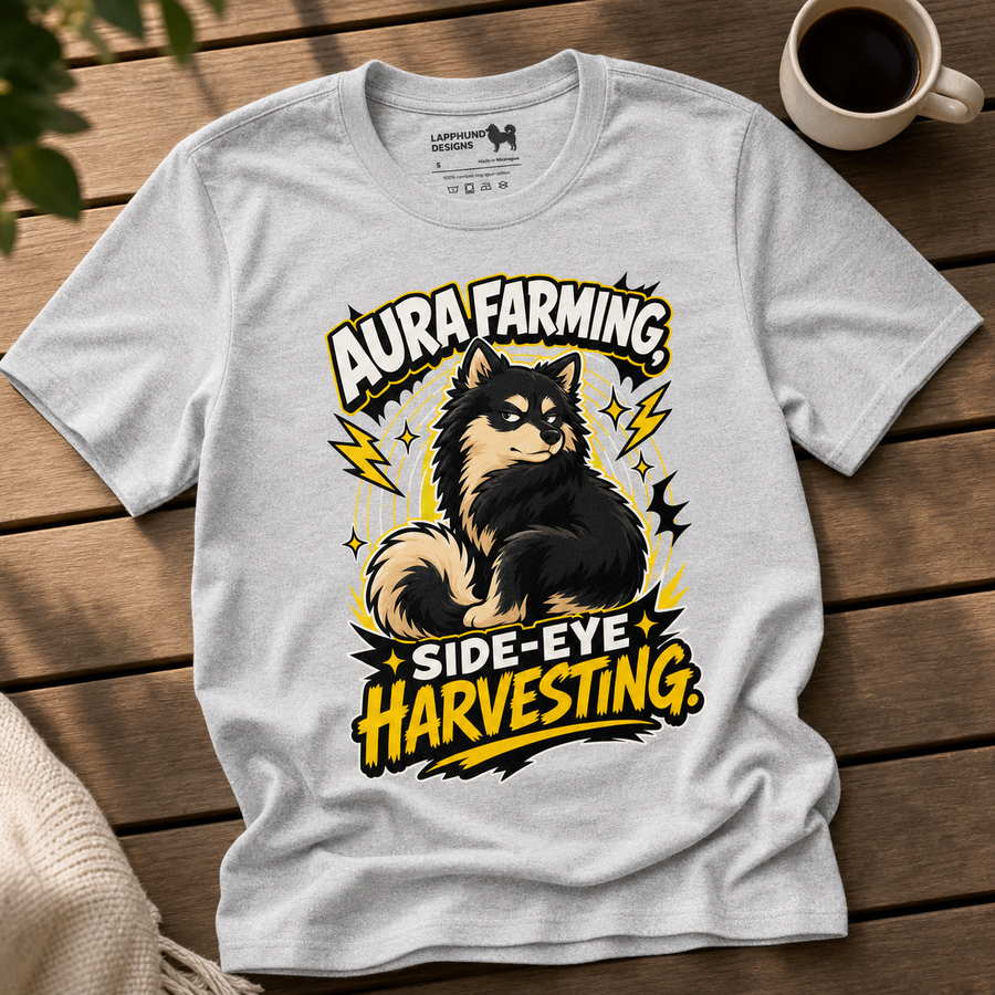 Finnish Lapphund Aura Farming T-Shirt Finnish Lapphund t-shirt
