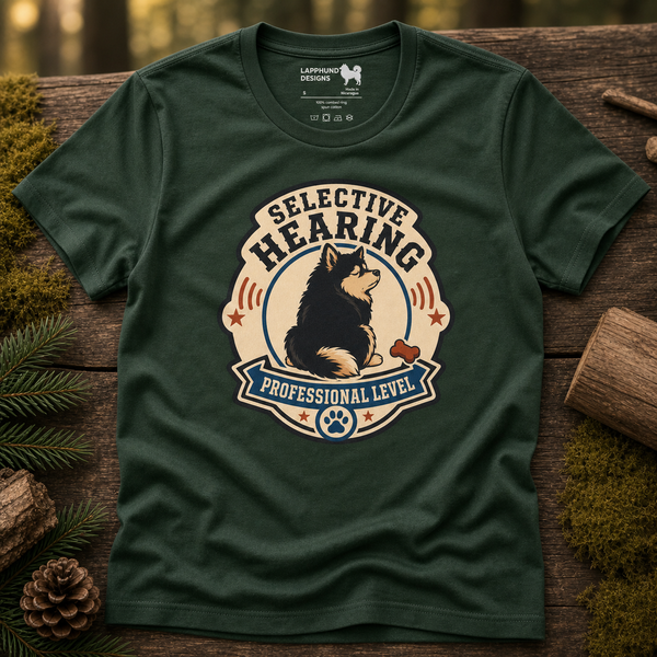 Finnish Lapphund Selective Hearing T-Shirt Finnish Lapphund t-shirt