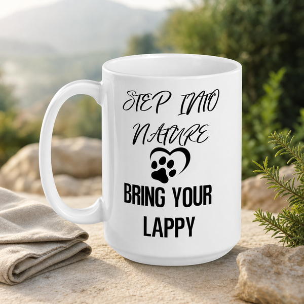 Finnish Lapphund Mug Step Nature Bring Lappy Dog Mom Gift Finnish Lapphund ceramic mug
