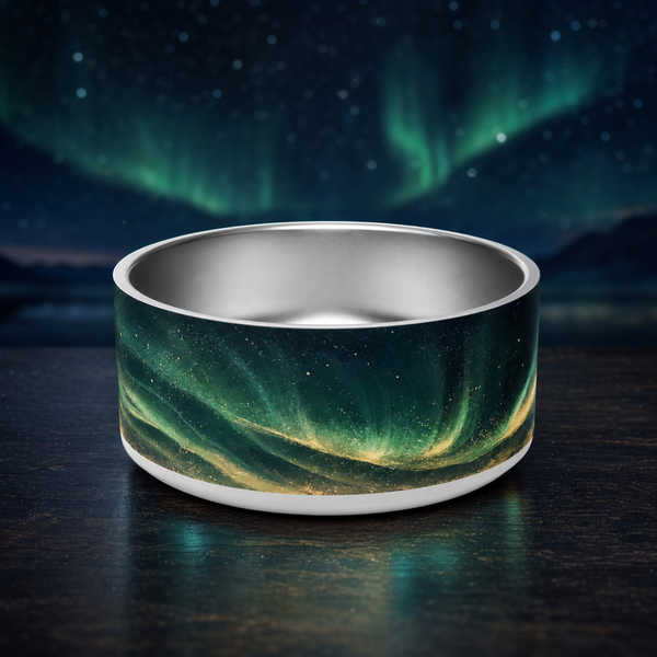 Nordic Nightfall Finnish Lapphund 32oz dog bowl