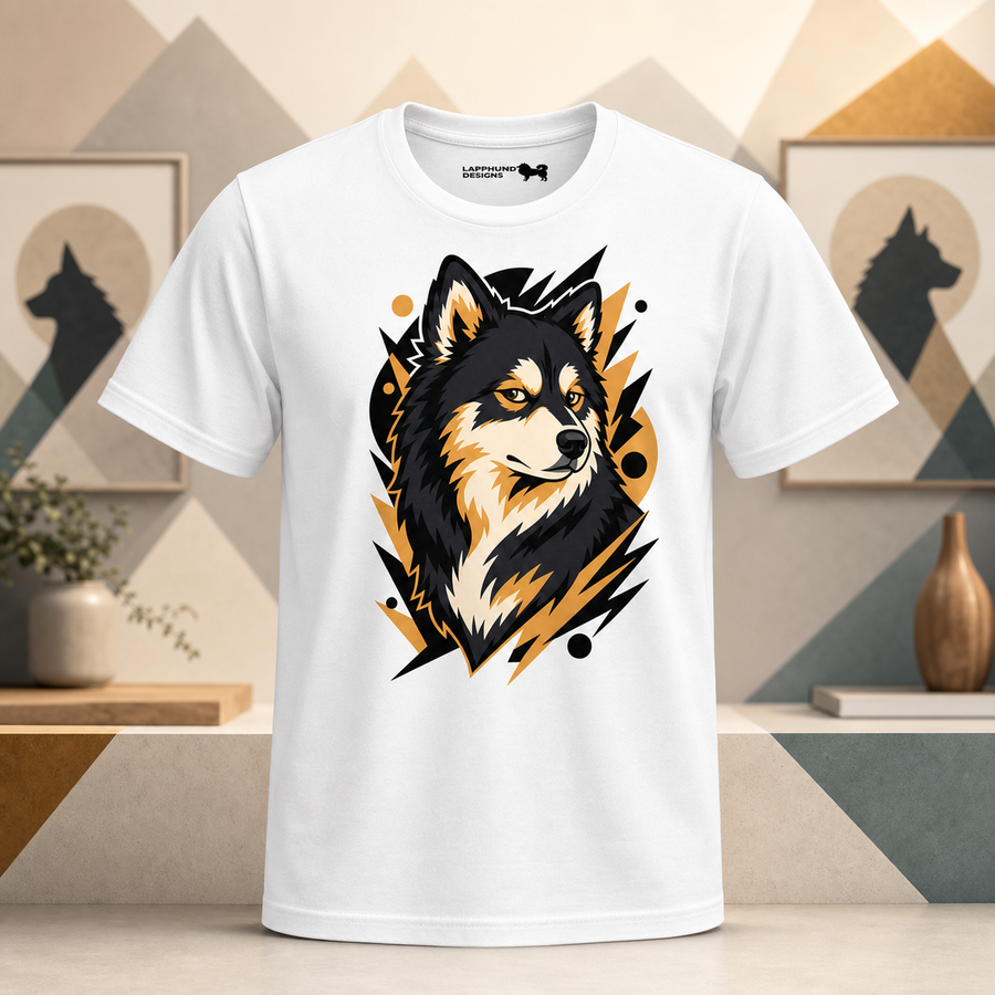 Finnish Lapphund Bold Portrait T-Shirt Finnish Lapphund t-shirt