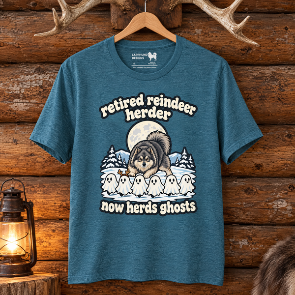 Finnish Lapphund Retired Reindeer Herder Halloween T-Shirt Finnish Lapphund t-shirt