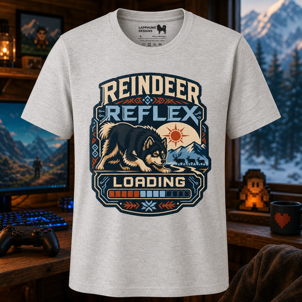Finnish Lapphund Reindeer Reflex Loading T-Shirt Finnish Lapphund t-shirt