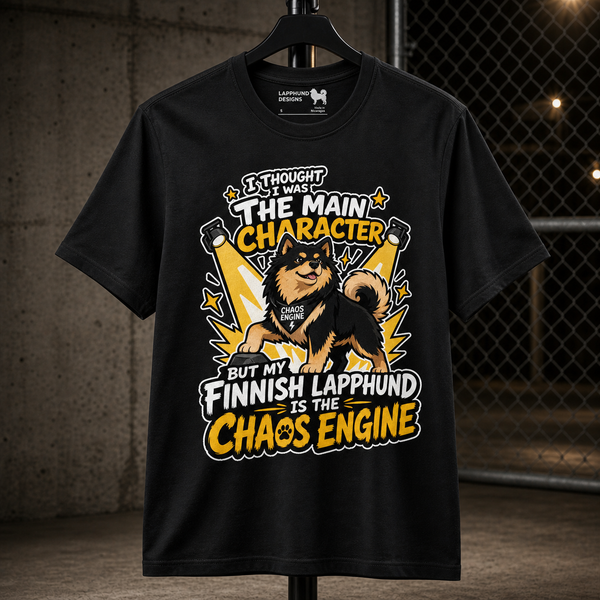 Finnish Lapphund Chaos Engine T-Shirt Finnish Lapphund t-shirt