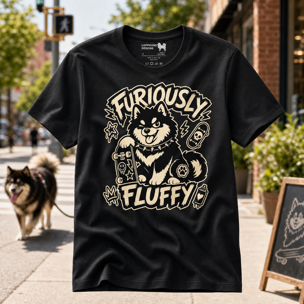 Finnish Lapphund Furiously Fluffy T-Shirt Finnish Lapphund t-shirt