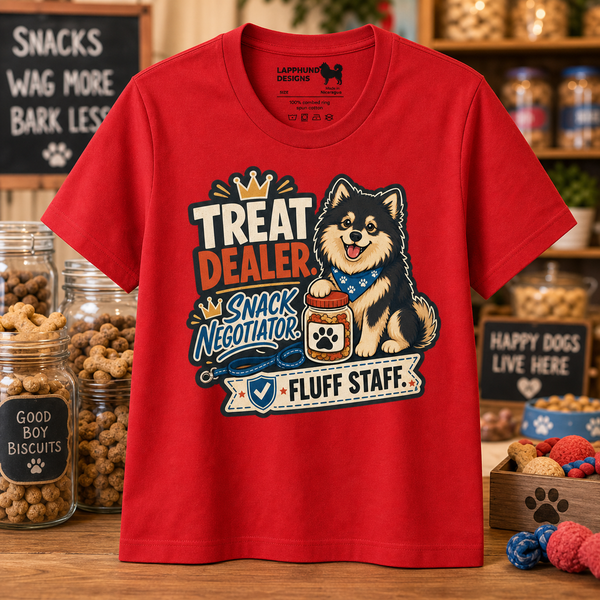 Finnish Lapphund Treat Dealer T-Shirt Finnish Lapphund t-shirt