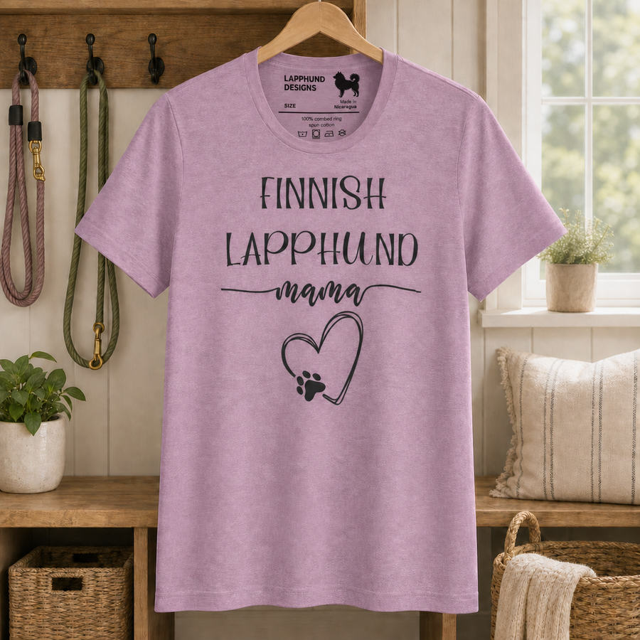 Finnish Lapphund Mama T-Shirt – Perfect for Proud Dog Moms & Lapphund Lovers Finnish Lapphund t-shirt