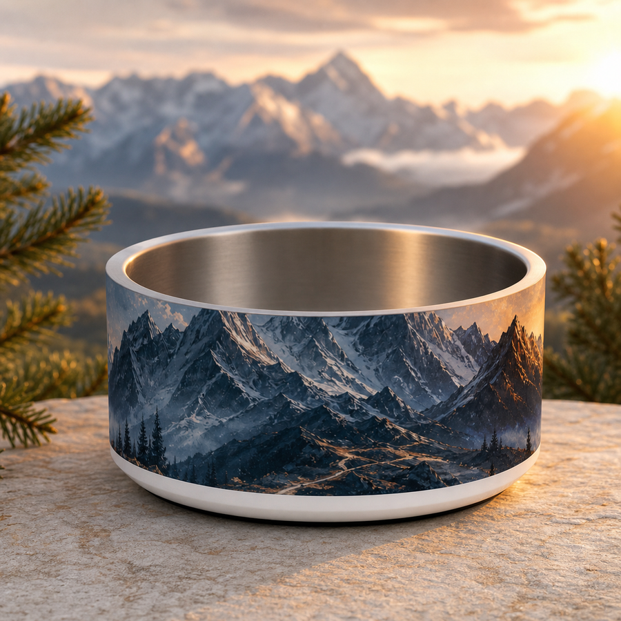 Summit Sunrise Finnish Lapphund 32oz dog bowl