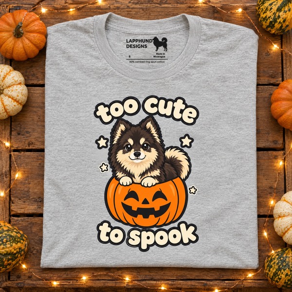 Finnish Lapphund Too Cute to Spook Halloween T-Shirt Finnish Lapphund t-shirt