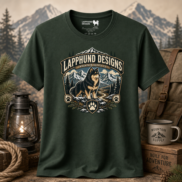 Finnish Lapphund Mountain Supply Co. T-Shirt Finnish Lapphund t-shirt