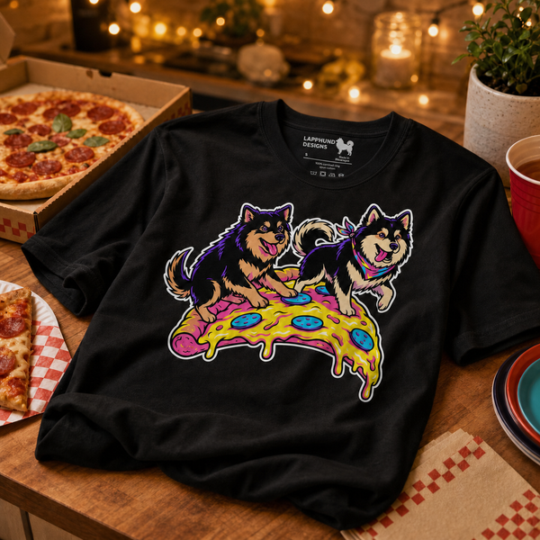 Finnish Lapphund Pizza Party T-Shirt Finnish Lapphund t-shirt
