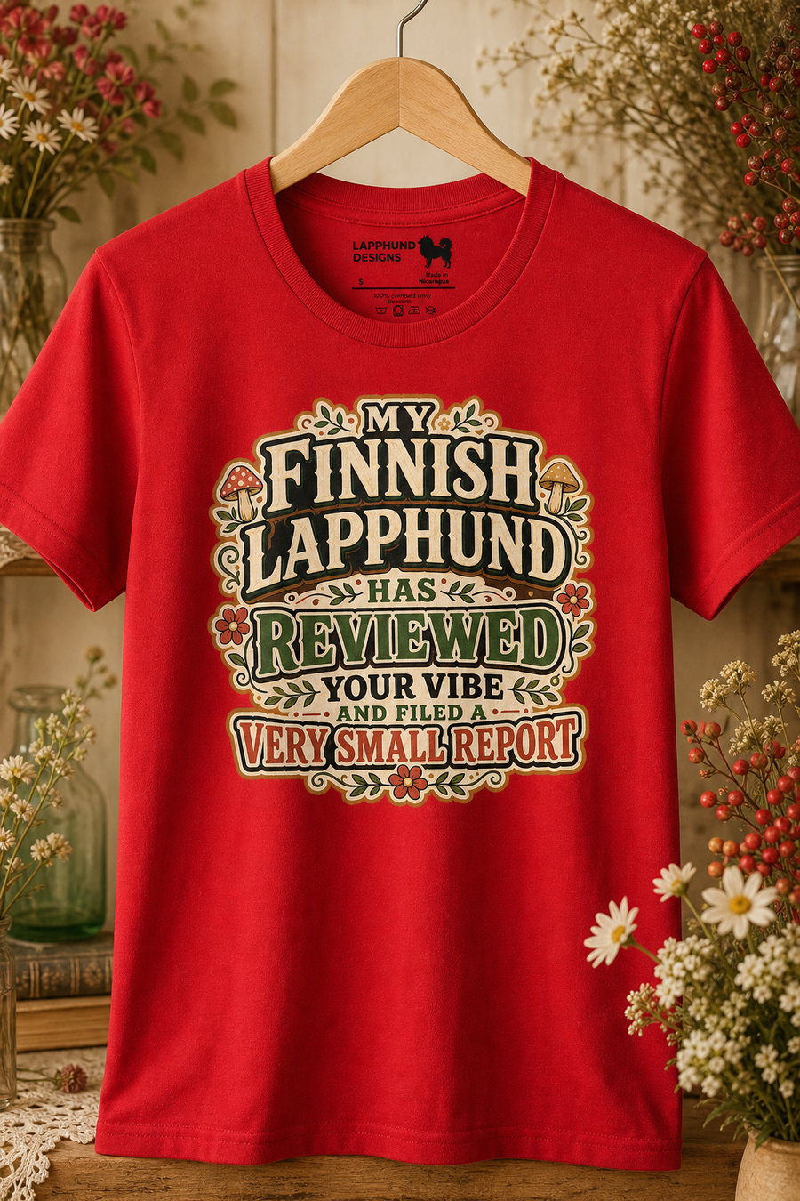 Finnish Lapphund Reviewed Your Vibe T-Shirt Finnish Lapphund t-shirt
