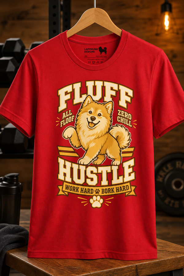 Finnish Lapphund Fluff Hustle T-Shirt Finnish Lapphund t-shirt