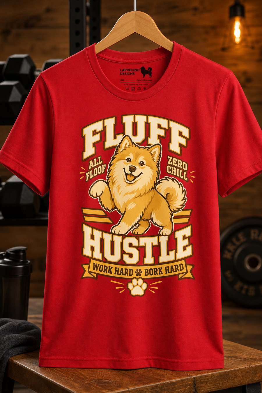Finnish Lapphund Fluff Hustle T-Shirt Finnish Lapphund t-shirt