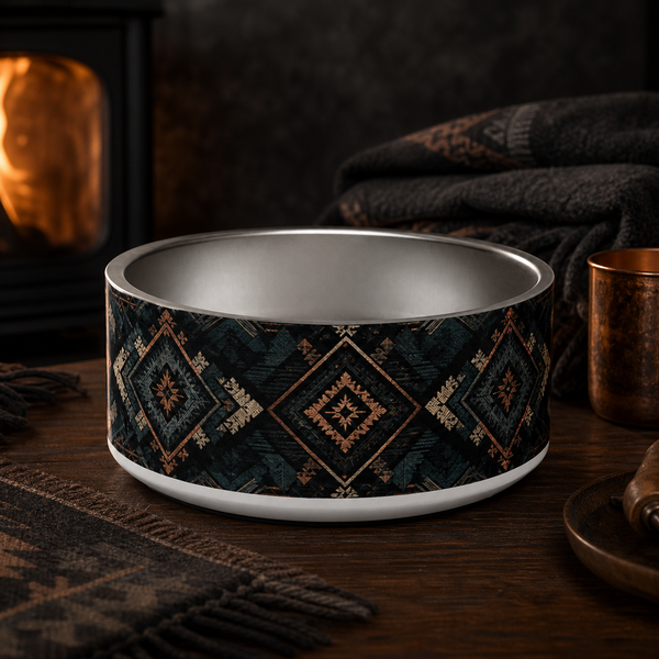 Lappy Lodge Noir Finnish Lapphund 32oz dog bowl