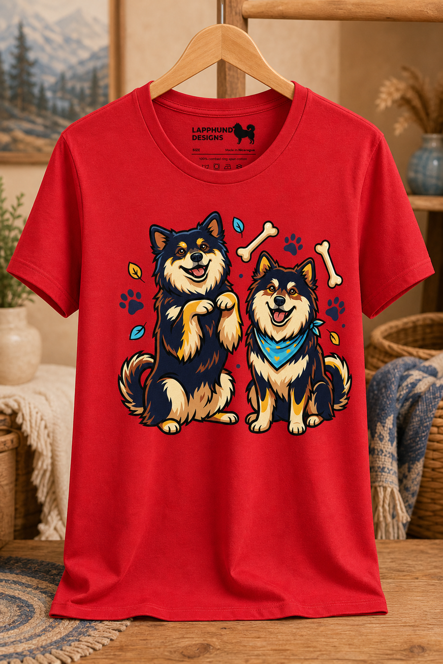 Finnish Lapphund Best Buddies T-Shirt Finnish Lapphund t-shirt