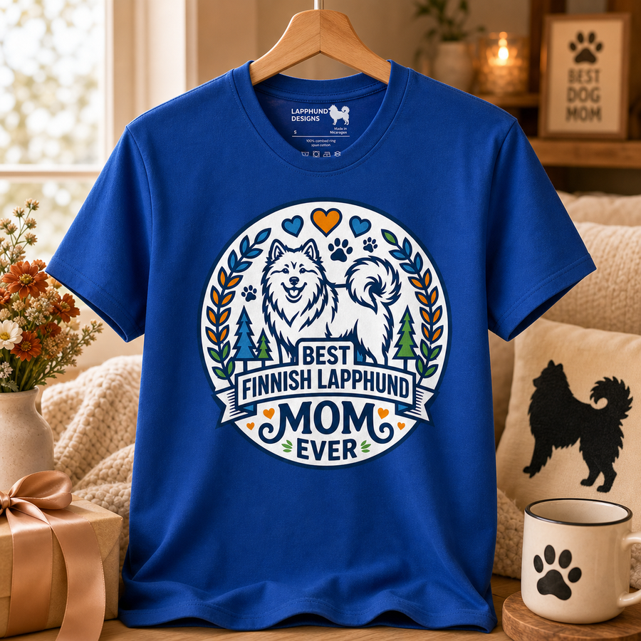 Finnish Lapphund Best Mom Ever Tee Finnish Lapphund t-shirt