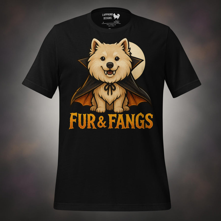 Fur & Fangs Finnish Lapphund Halloween T-Shirt
