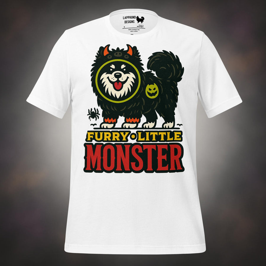 Furry Little Monster Finnish Lapphund Halloween T-Shirt