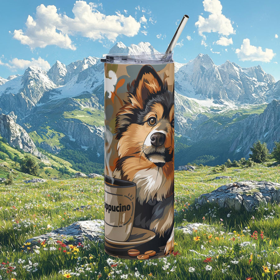 Finnish Lapphund Morning Lappuccino Wild Lappy Tumbler 20oz