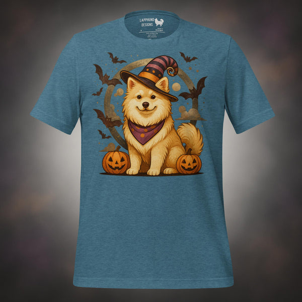 Pumpkin Witch Finnish Lapphund Halloween T-Shirt