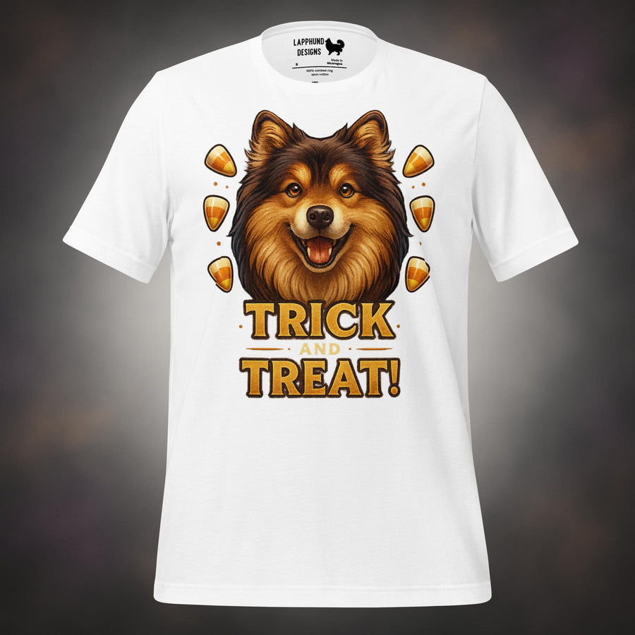 Trick and Treat Finnish Lapphund Halloween T-Shirt