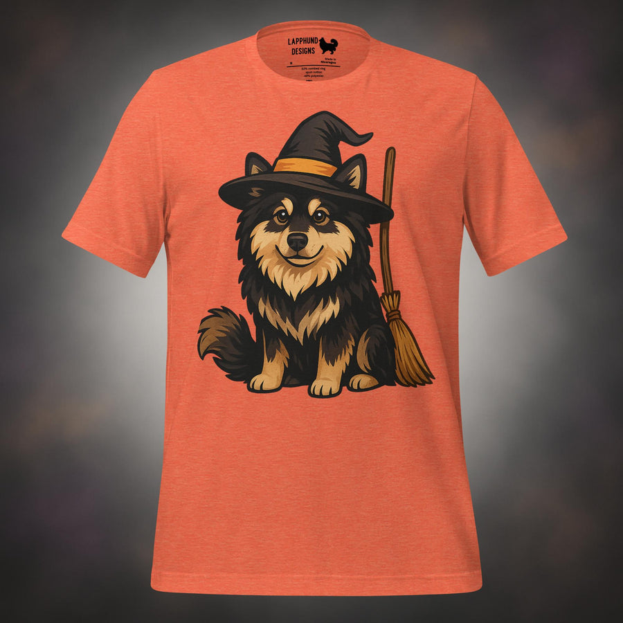 Witch Hat Finnish Lapphund Halloween T-Shirt