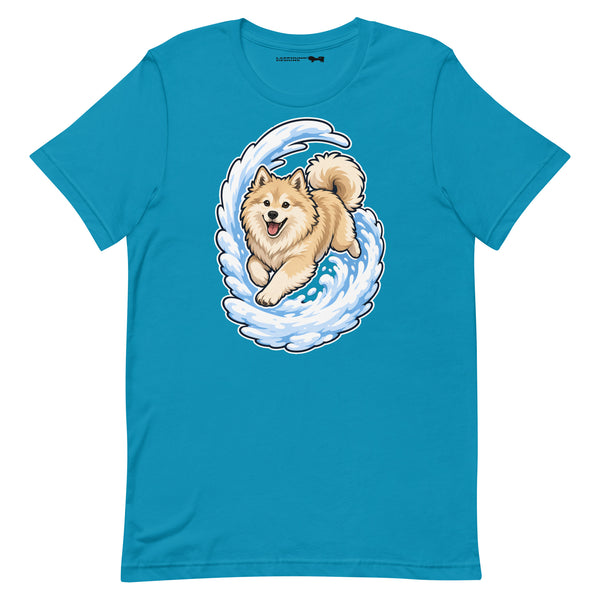 Finnish Lapphund Wave Rider T-Shirt | Lapphund Designs