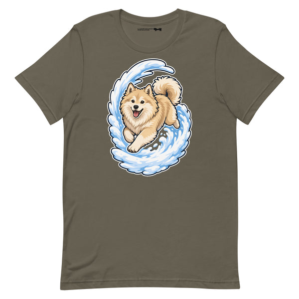 Finnish Lapphund Wave Rider T-Shirt | Lapphund Designs