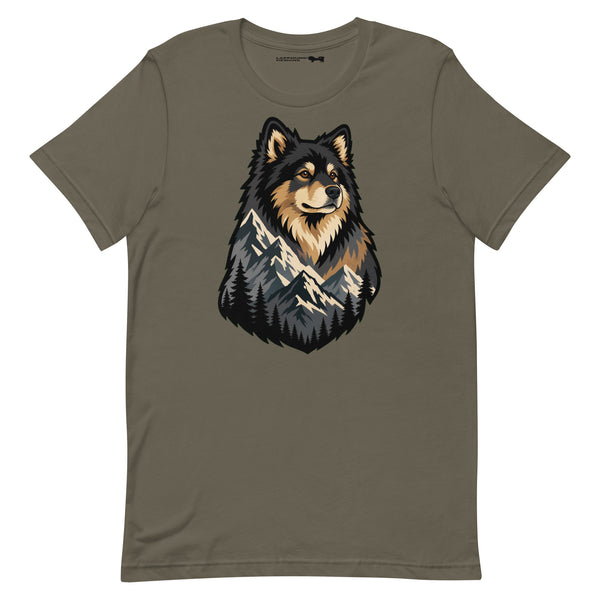 Finnish Lapphund Mountain Spirit T-Shirt | Lapphund Designs