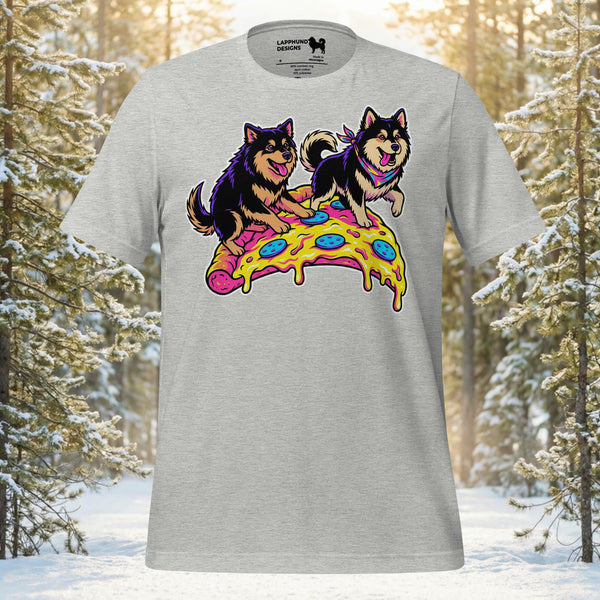 Finnish Lapphund Pizza Party T-Shirt | Lapphund Designs