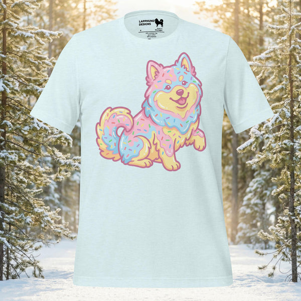 Finnish Lapphund Pastel Sprinkles Sweet Treat Graphic T-Shirt | Lapphund Designs