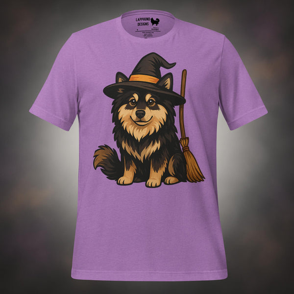 Finnish Lapphund Witch Hat Halloween T-Shirt