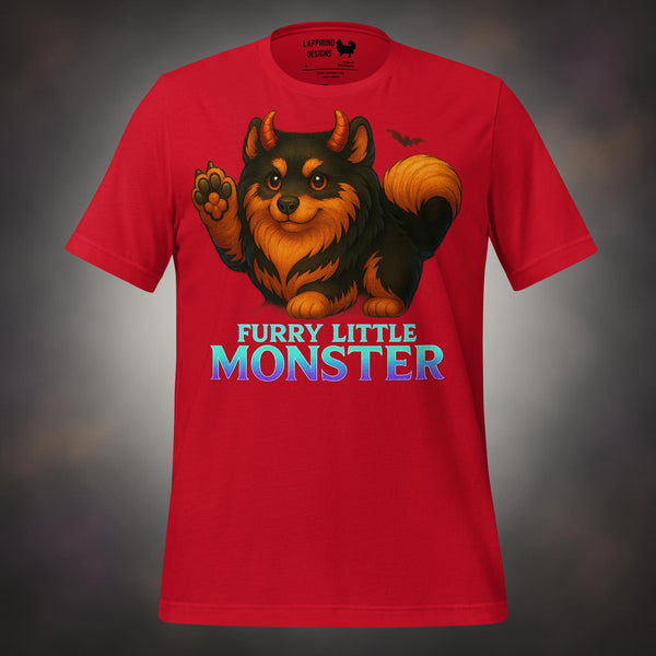 Finnish Lapphund Furry Little Monster Halloween T-Shirt