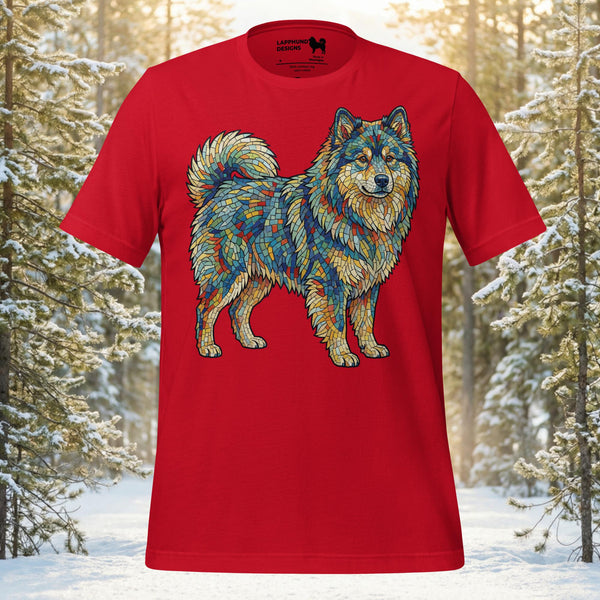 Finnish Lapphund Mosaic Spirit Lappy Style Tee | Lapphund Designs