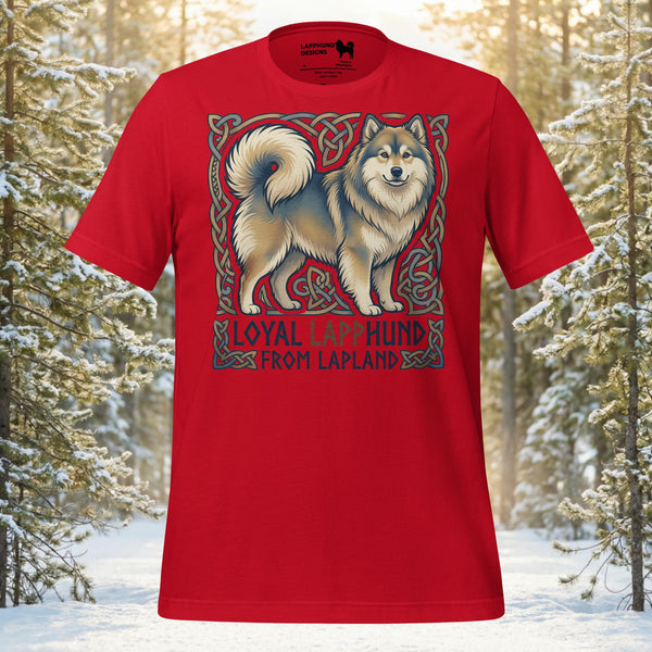 Finnish Lapphund Loyal Lapphund from Lapland Heritage Graphic T-Shirt | Lapphund Designs