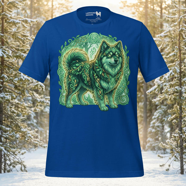 Finnish Lapphund Forest Spirit Guardian Heritage Graphic T-Shirt | Lapphund Design