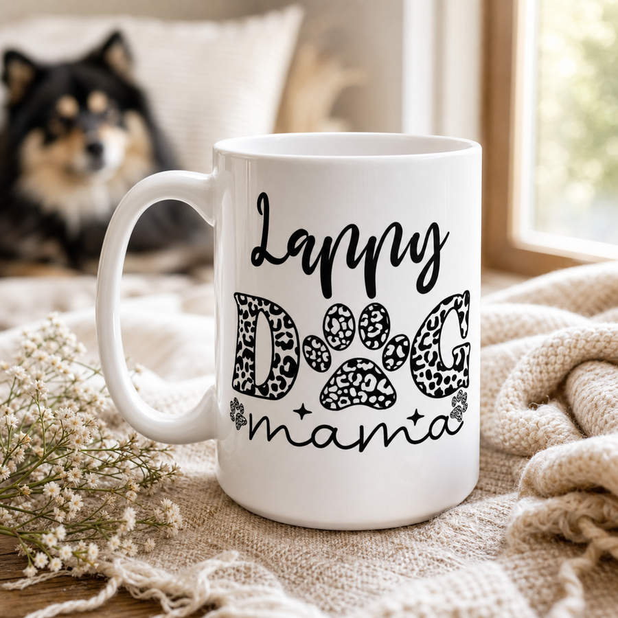 Finnish Lapphund Mug Lappy Mama Paw Nordic Dog Gift Finnish Lapphund ceramic mug