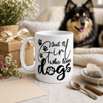 Finnish Lapphund Mug Just Girl Loves Dogs Dog Mom Gift Finnish Lapphund mug as a gift