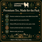 Bella+Canvas 3001 size and fit guide for the Finnish Lapphund Aura Farming T-Shirt Finnish Lapphund t-shirt