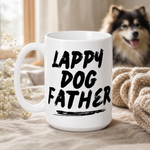 Lappy Dog Father Mug – Bold Typography for Proud Lapphund Dads Finnish Lapphund ceramic mug