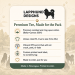 Bella+Canvas 3001 size and fit guide for the Finnish Lapphund The Whole Pack T-Shirt Finnish Lapphund t-shirt