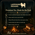 Bella+Canvas 3001 size and fit guide for the Finnish Lapphund Campfire S'mores T-Shirt Finnish Lapphund t-shirt