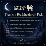 Bella+Canvas 3001 size and fit guide for the Finnish Lapphund Midnight Moon Bat Magic Graphic T-Shirt Finnish Lapphund t-shirt