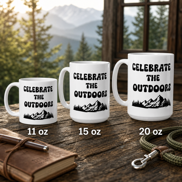 Finnish Lapphund Mug Celebrate Outdoors Nordic Dog Gift Finnish Lapphund mug size lineup, 11oz 15oz and 20oz