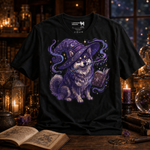 Finnish Lapphund Wizard Spellbook Fantasy Illustration T-Shirt Finnish Lapphund t-shirt