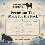 Bella+Canvas 3001 size and fit guide for the Finnish Lapphund Reindeer Reflex Loading T-Shirt Finnish Lapphund t-shirt